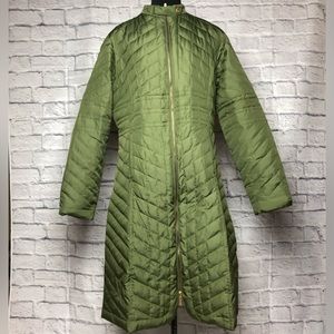 Nicole Miller Olive Green Coat Size Medium